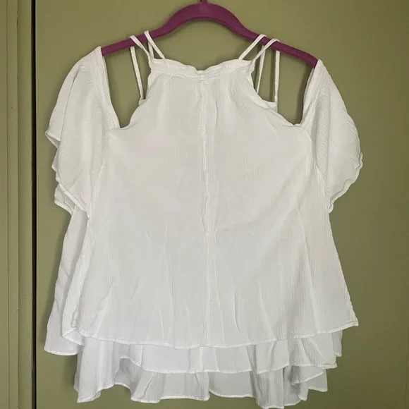 Lilly Pulitzer Cold Shoulder Blouse Sz M - Picture 7 of 9